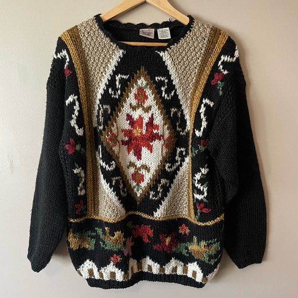 VINTAGE HUNTINGTON RIDGE Knit Sweater - Picture 2 of 7